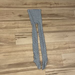 Gray Polka Dot Stockings